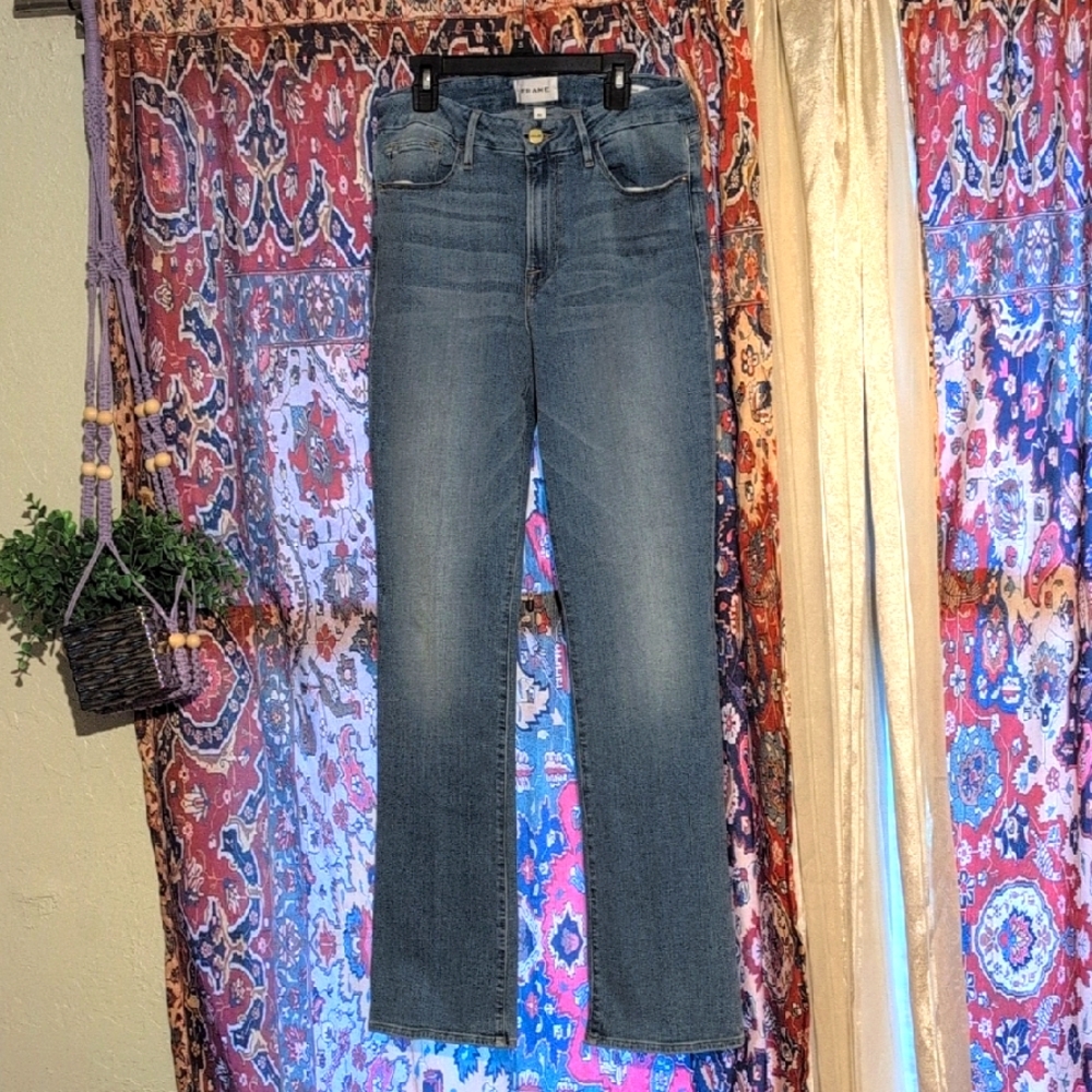 FRAME DENIM MINI BOOT JEANS IN ZUNI WASH.NWT! - Picture 3 of 17